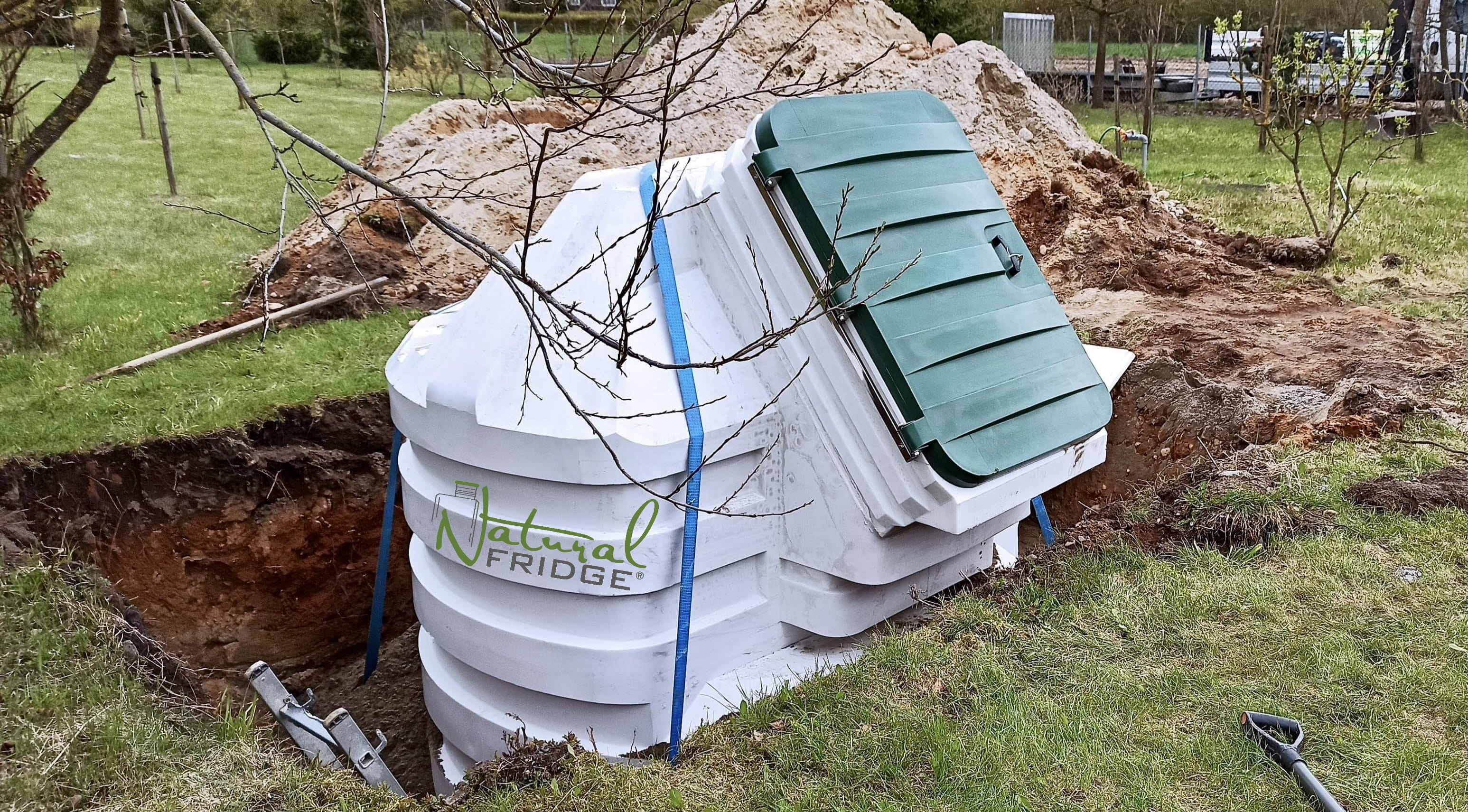 Białystok 2021 piwnica ogrodowa Natural FRIDGE 2,0 x 1.75 m - Montaż piwniczki ogrodowej (ogrodowa spizarnia, ziemianka podziemna) Polska i podlega recyklingowi w 100%. Piwnica 250 Natural Fridge  32 890  zł