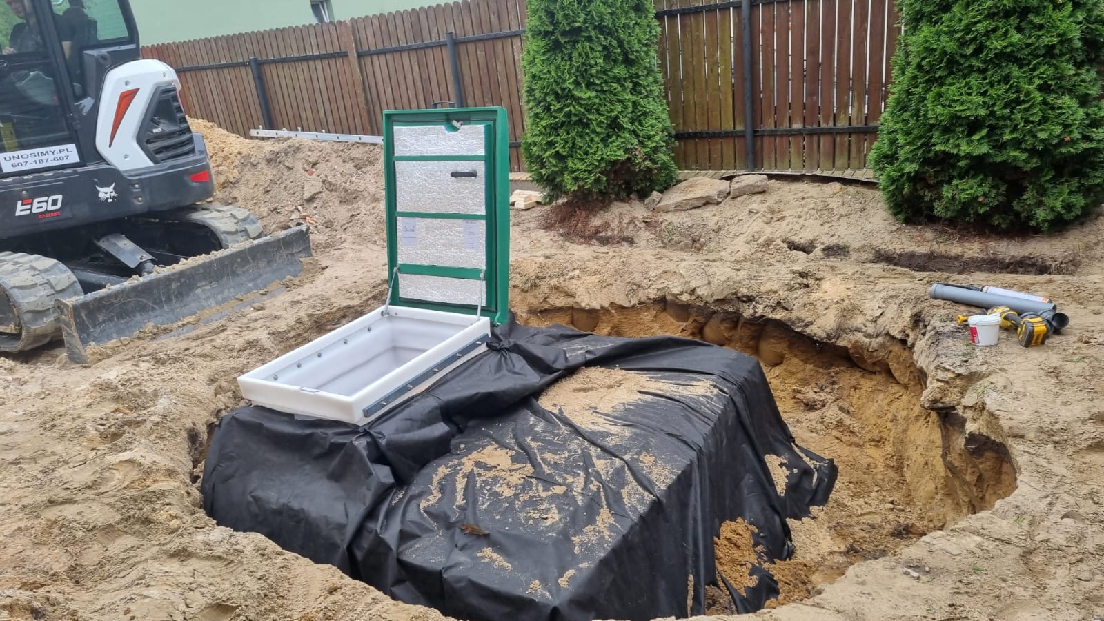 Piwnica 200x200 którą wysyłamy na życzenie klienta.  Transport Piwnica 200x200 Natural Fridge  31 680  zł