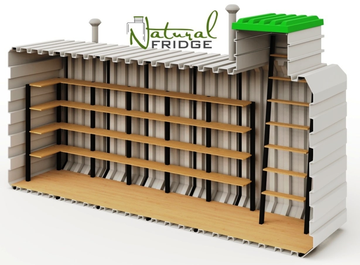 piwniczka ogrodowa plastikowa cena półek 13,1 m² Piwnica 200x480 Natural Fridge  61 180  zł