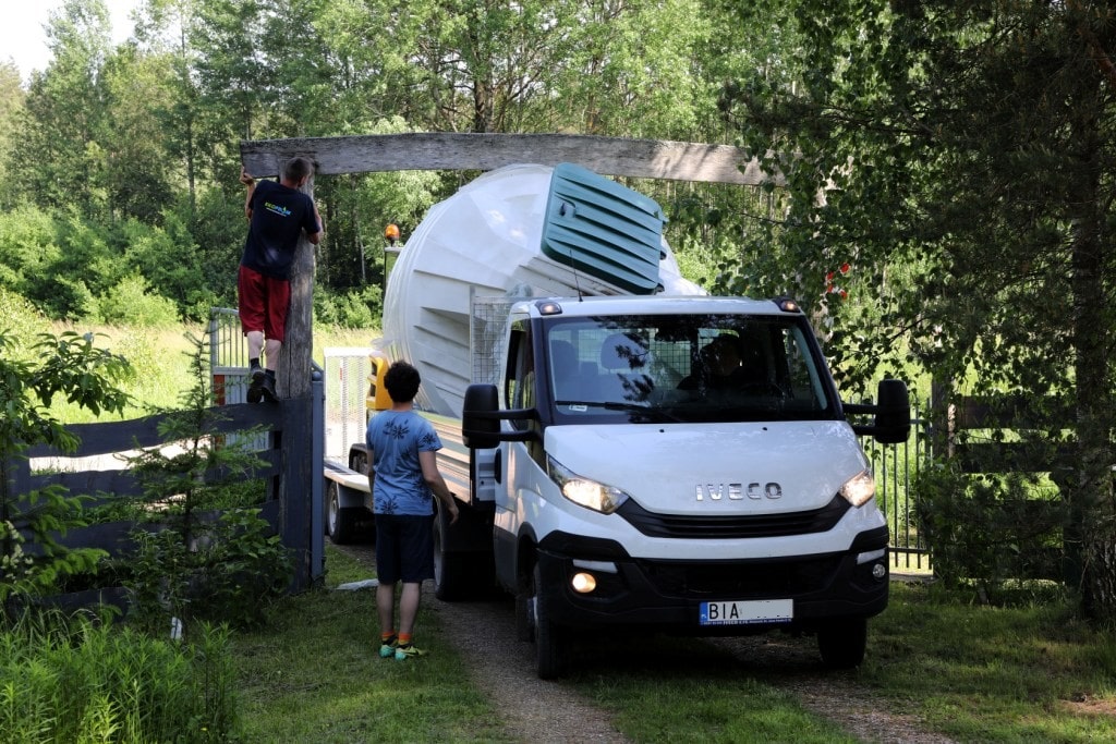 Zdjecie montazowe Piwnica ogrodowa Natural FRIDGE ®, spizarnia 2,5 m cylindryczny 99 zdjęć przedstawiają nasze zainstalowane piwnicę u klientów w Białymstoku, Bartoszyce, Bydgoszcz, Biala Podlaska, Augustow,  Piwnica 250 Natural Fridge  32 890  zł
