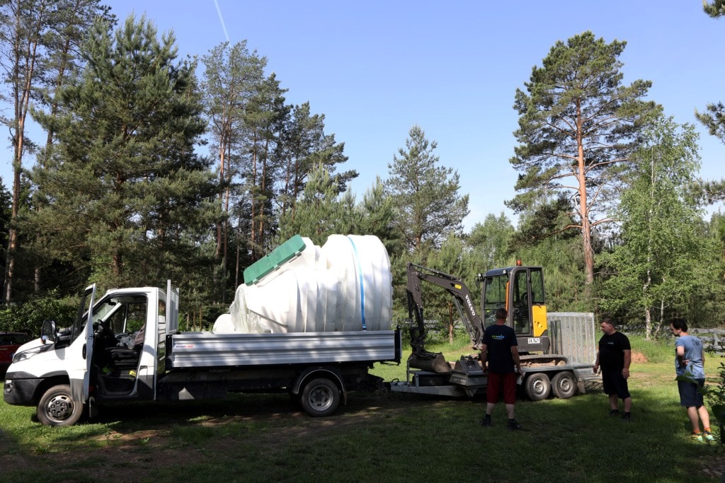 Zdjecie montazowe Piwnica ogrodowa Natural FRIDGE ®, spizarnia 2,5 m cylindryczny Warszawa, Elk, Grajewo, Slupsk, Nowy Dwor Mazowiecki i w innych miastach Polski.  Wideo Piwnica 250 Natural Fridge  32 890  zł