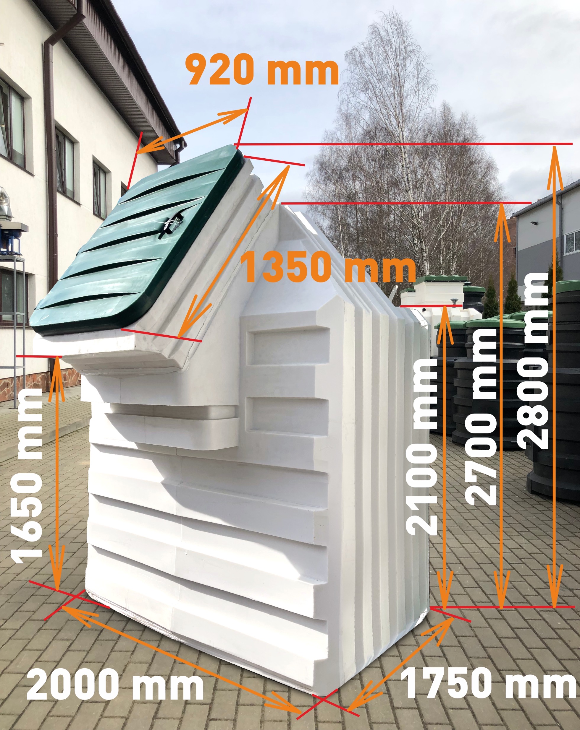Piwnica ogrodowa Natural FRIDGE ®, spizarnia, ziemianka ogrodowa 2,0 m x 1,75 m Wyprodukowany z polietylenu, odpowiedniego do kontaktu z żywnością. Korpus został wyprodukowany jako jedną  🍏 Piwnica 200x175 Natural Fridge  32 890  zł  Oferta