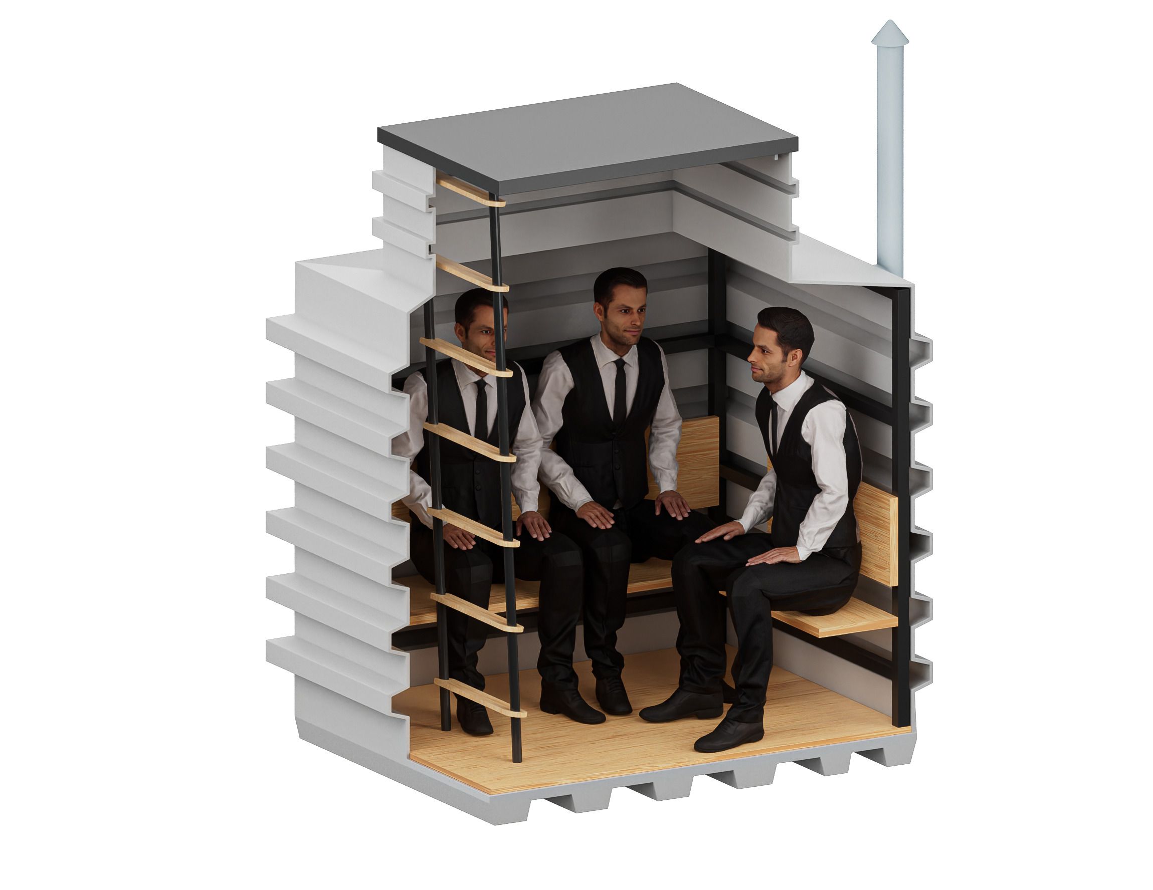 Autonomiczne schronienie antydronowe  Ukrycie małe 160 Natural Fridge  24 950  zł