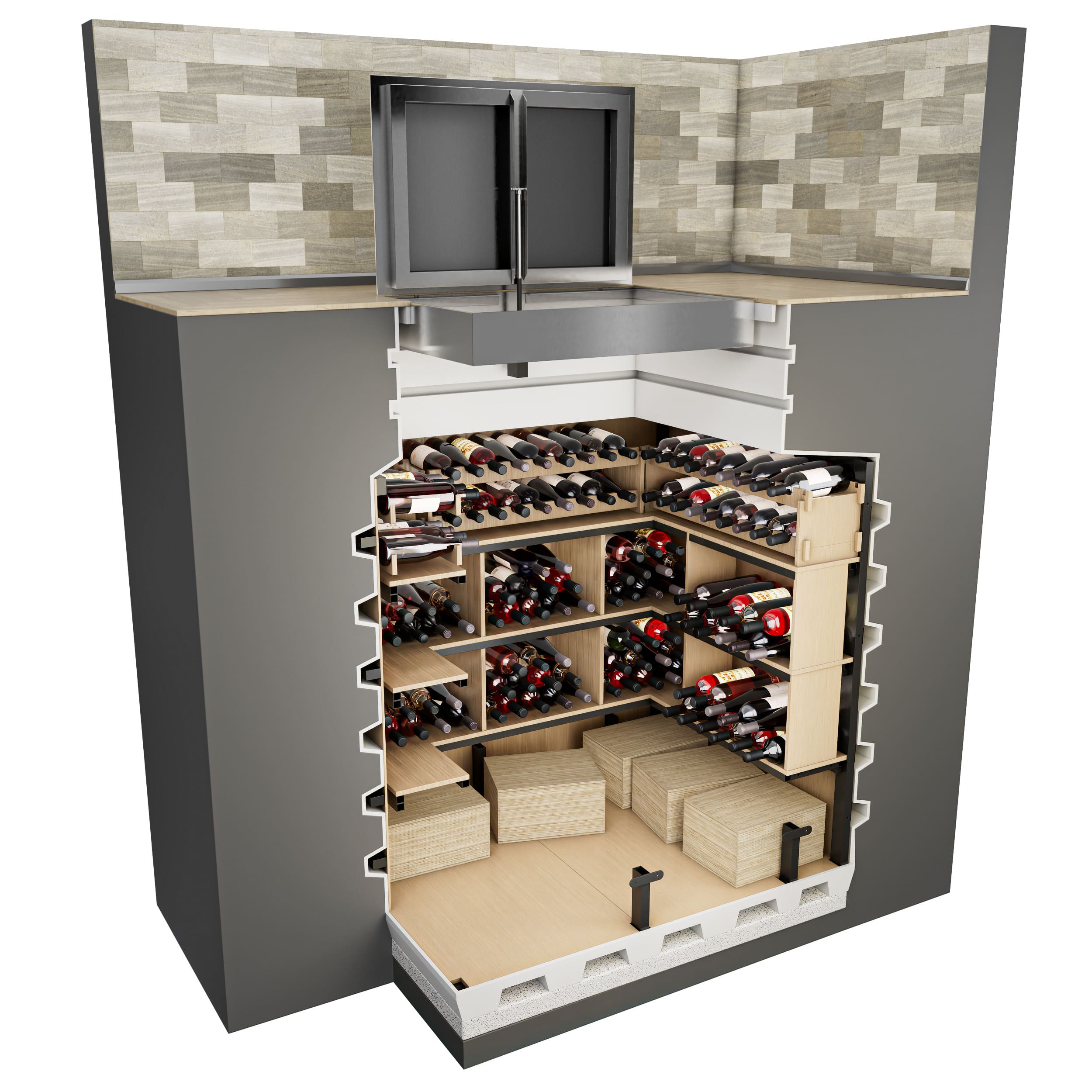 gotowa piwniczka ogrodowa na wino - Dwa w jednym — piwniczka na wino i schron przeciwbombowy — bezpieczeństwo ze smakiem  Strona główna Natural Fridge -